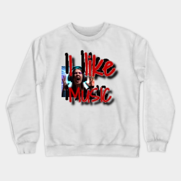 music Crewneck Sweatshirt by ziemniak13